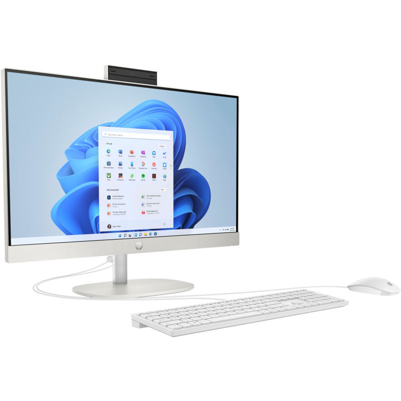 PC HP AIO 23.8' FHD N100 8G 256 SSD W11H BRANCO - Image 2