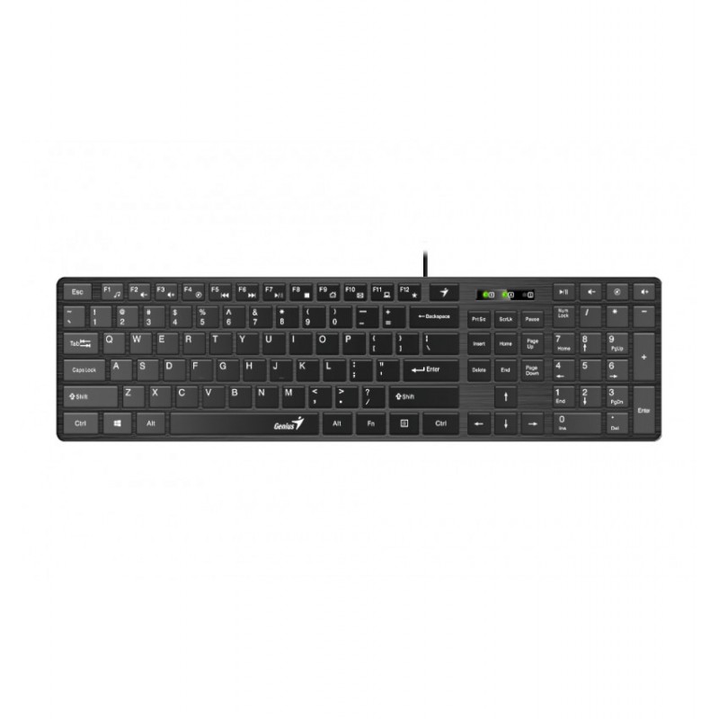 TECLADO GENIUS SLIMSTAR 126 C/FIO PRETO